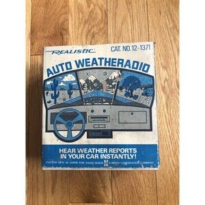 Vintage Realistic Weateradio for Car by Radio Shack in Original Box